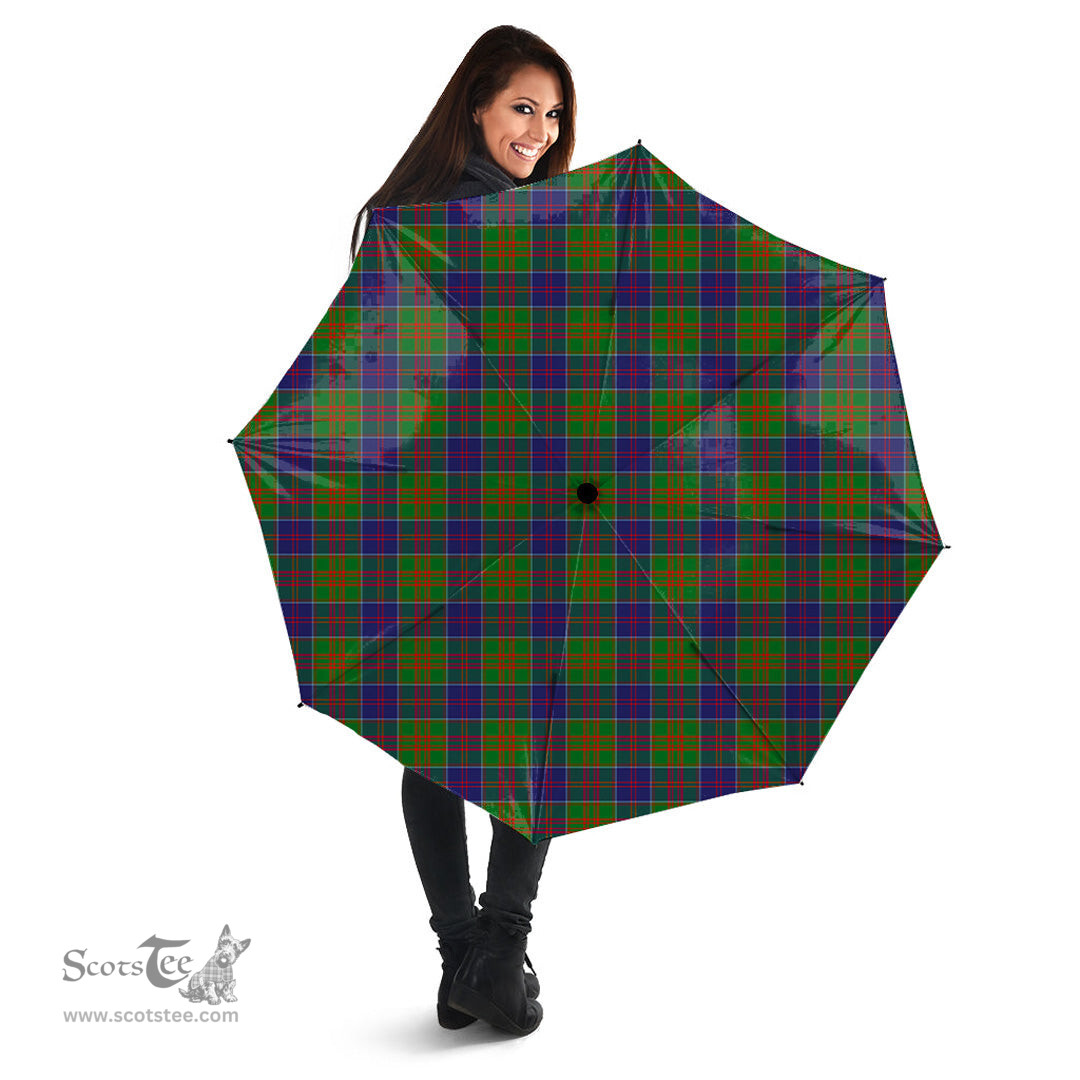 Scottish Stewart of Appin Hunting Modern Clan Tartan Umbrella - Classic Scottish Plaid Tartan Plaid