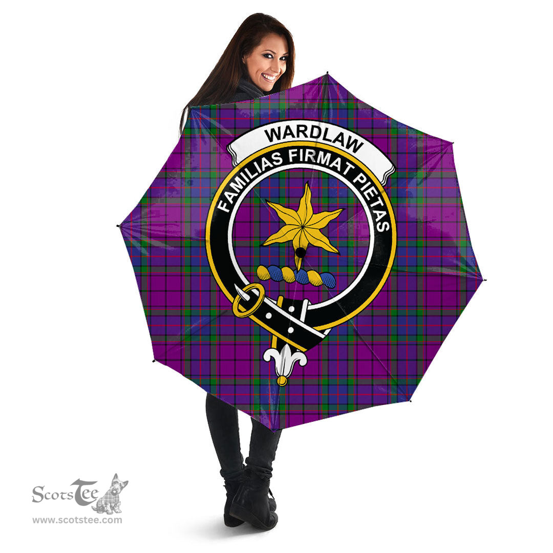 Scottish Wardlaw Modern Clan Tartan Umbrella - Crest Classic Scottish Plaid Tartan Plaid
