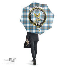 Scottish Stewart Muted Blue Clan Tartan Umbrella - Crest Classic Scottish Plaid Tartan Plaid
