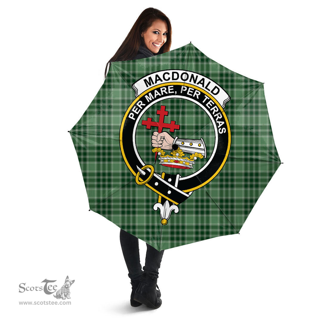 Scottish MacDonald Lord of the Isles Hunting Clan Tartan Umbrella - Crest Classic Scottish Plaid Tartan Plaid