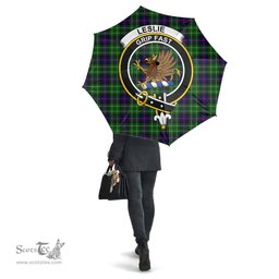 Scottish Leslie Hunting Clan Tartan Umbrella - Crest Classic Scottish Plaid Tartan Plaid