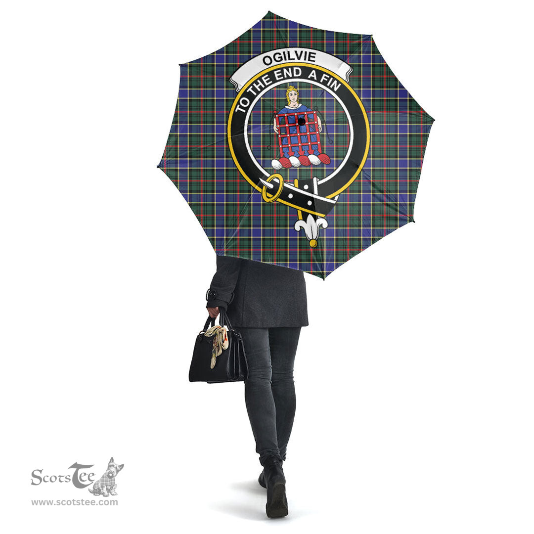 Scottish Ogilvie Hunting Modern Clan Tartan Umbrella - Crest Classic Scottish Plaid Tartan Plaid