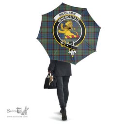 Scottish Nicolson Hunting Ancient Clan Tartan Umbrella - Crest Classic Scottish Plaid Tartan Plaid