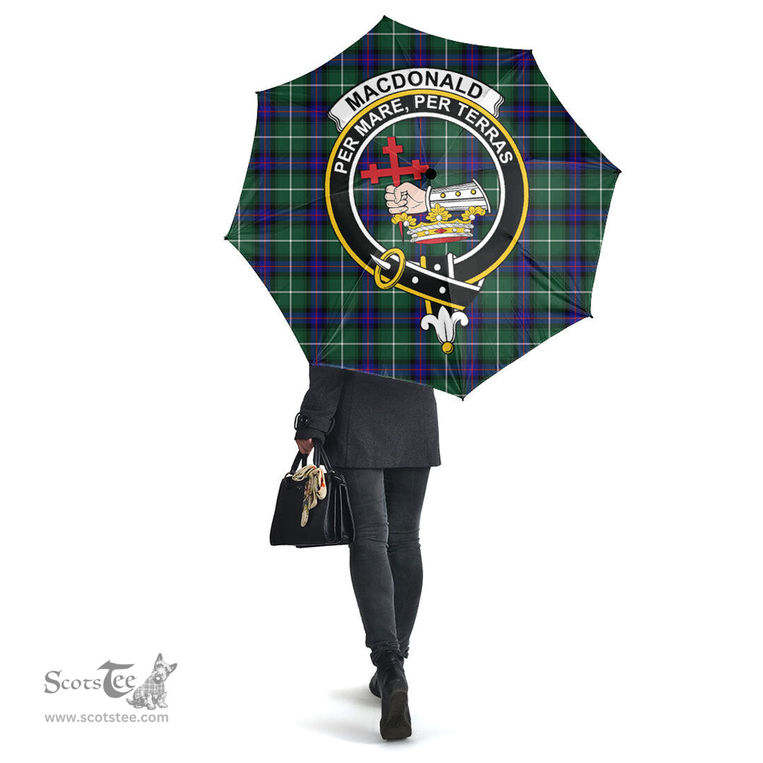 Scottish MacDonald of the Isles Hunting Modern Clan Tartan Umbrella - Crest Classic Scottish Plaid Tartan Plaid