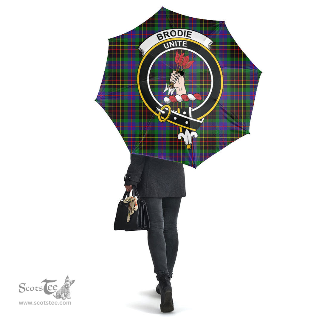 Scottish Brodie Hunting Modern Clan Tartan Umbrella - Crest Classic Scottish Plaid Tartan Plaid