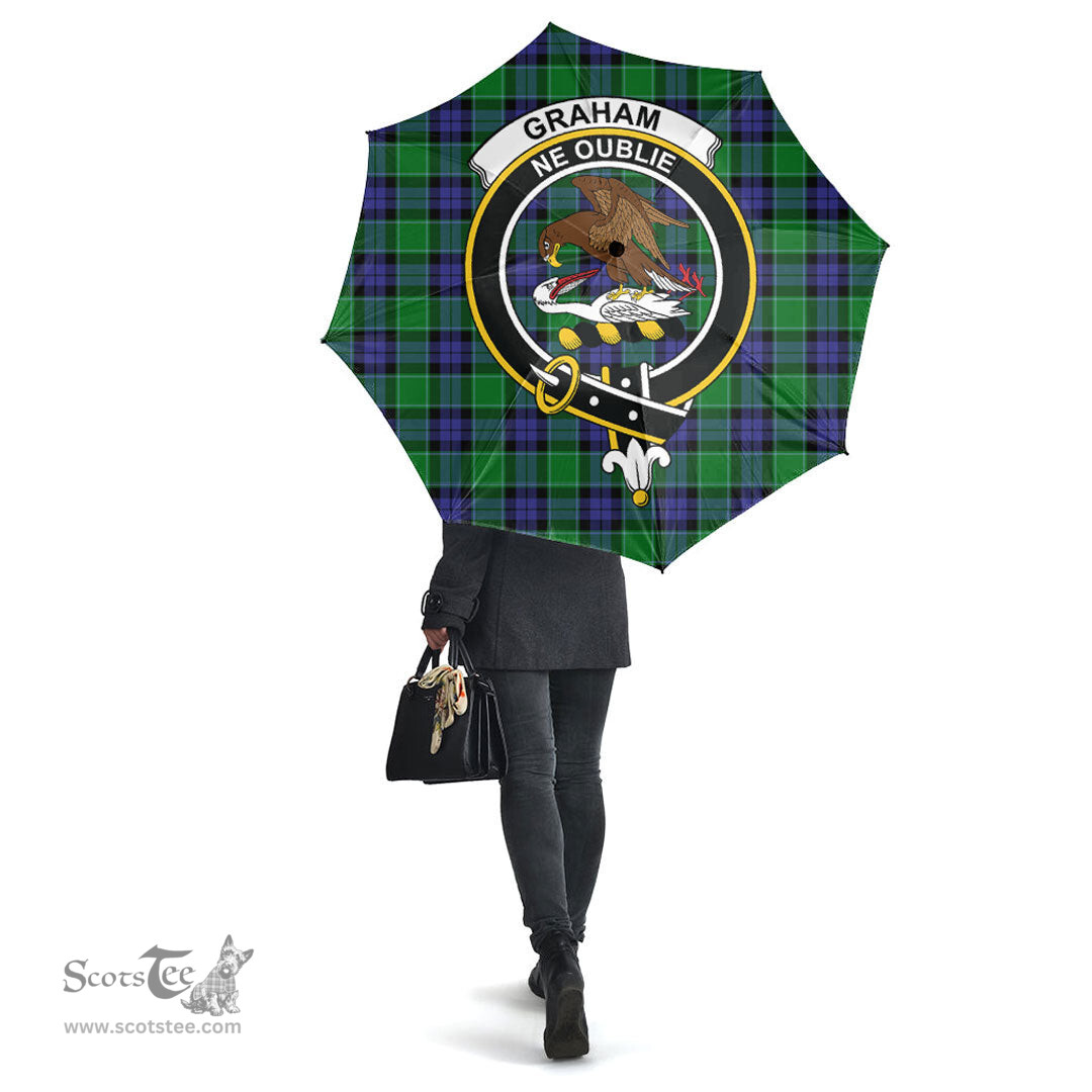 Scottish Graham of Menteith Modern Clan Tartan Umbrella - Crest Classic Scottish Plaid Tartan Plaid