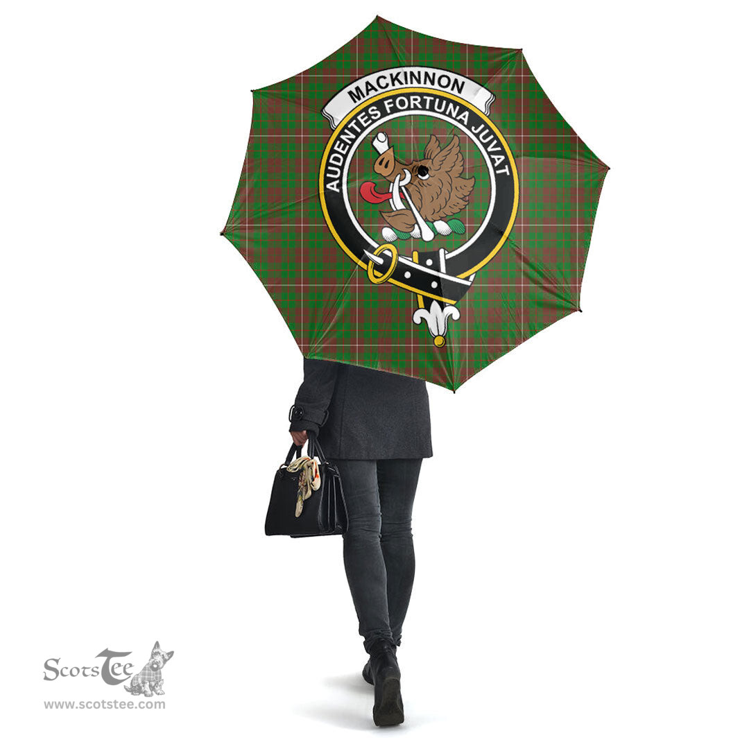 Scottish MacKinnon Hunting Modern Clan Tartan Umbrella - Crest Classic Scottish Plaid Tartan Plaid