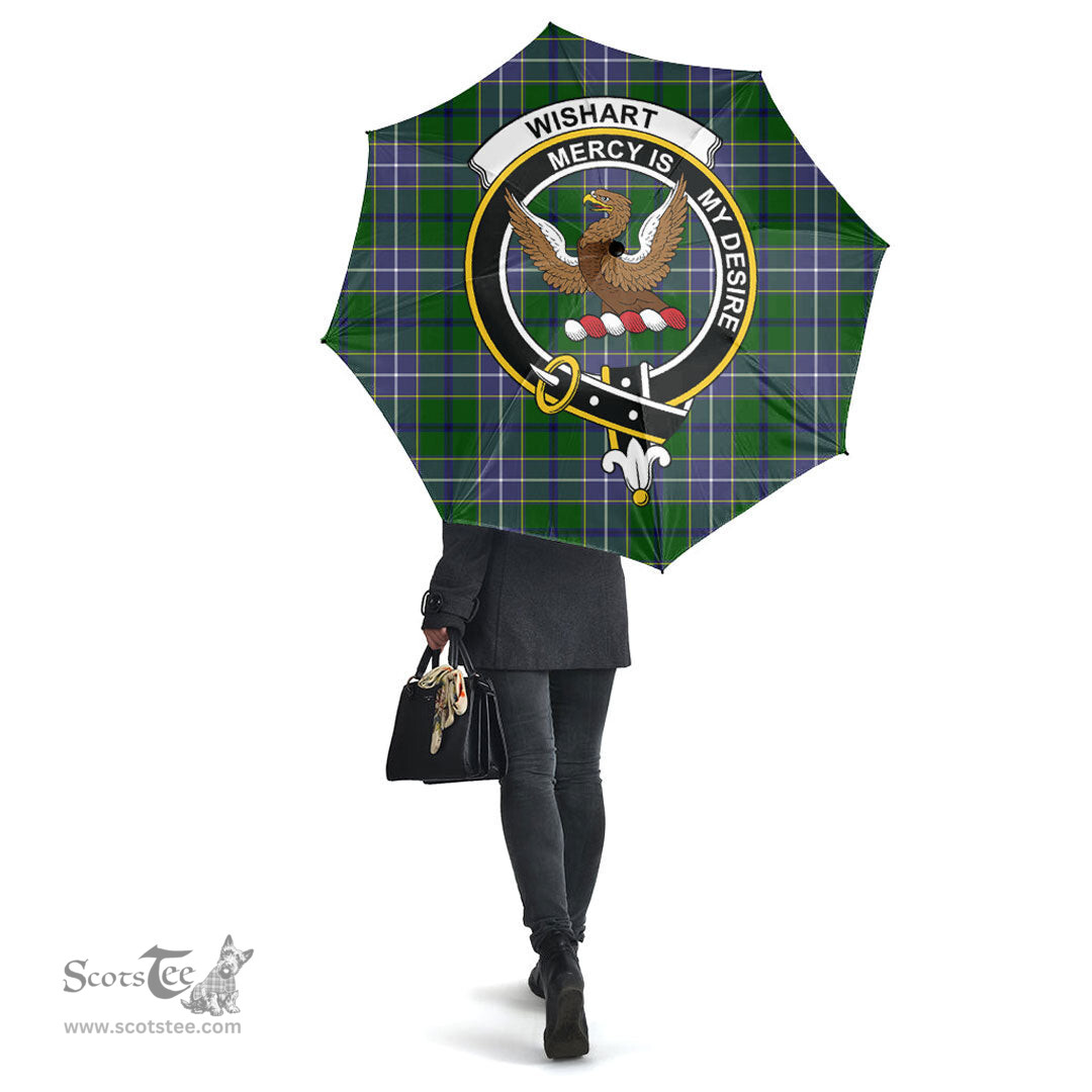 Scottish Wishart Hunting Modern Clan Tartan Umbrella - Crest Classic Scottish Plaid Tartan Plaid