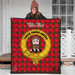 Scottish MacNab Modern Clan Tartan Quilt - Crest Gold Style Scottish Plaid Tartan Plaid
