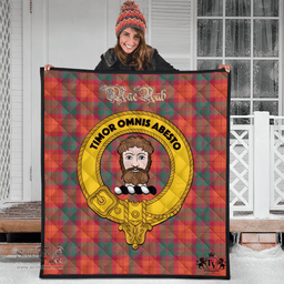 Scottish MacNab Ancient Clan Tartan Quilt - Crest Gold Style Scottish Plaid Tartan Plaid