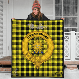 Scottish MacLeod of Lewis Modern Clan Tartan Quilt - Crest Gold Style Scottish Plaid Tartan Plaid
