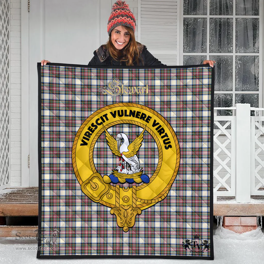 Scottish Stewart Dress Ancient Clan Tartan Quilt - Crest Gold Style Scottish Plaid Tartan Plaid