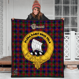 Scottish Tennant Clan Tartan Quilt - Crest Gold Style Scottish Plaid Tartan Plaid