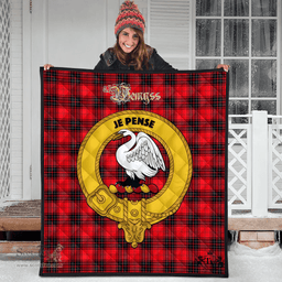 Scottish Wemyss Modern Clan Tartan Quilt - Crest Gold Style Scottish Plaid Tartan Plaid