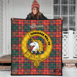 Scottish Stewart of Appin Ancient Clan Tartan Quilt - Crest Gold Style Scottish Plaid Tartan Plaid
