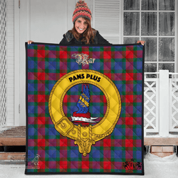 Scottish Mar Clan Tartan Quilt - Crest Gold Style Scottish Plaid Tartan Plaid