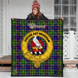 Scottish Whitefoord modern Clan Tartan Quilt - Crest Gold Style Scottish Plaid Tartan Plaid