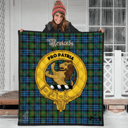 Scottish Newlands of Lauriston Clan Tartan Quilt - Crest Gold Style Scottish Plaid Tartan Plaid