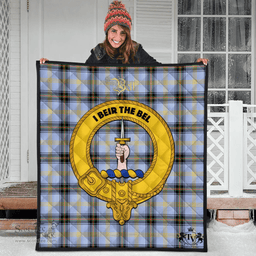 Scottish Bell of the Borders Clan Tartan Quilt - Crest Gold Style Scottish Plaid Tartan Plaid