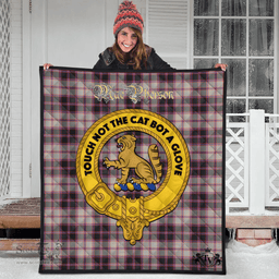 Scottish MacPherson Hunting Ancient Clan Tartan Quilt - Crest Gold Style Scottish Plaid Tartan Plaid