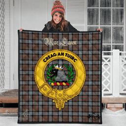 Scottish MacLaren Weathered Clan Tartan Quilt - Crest Gold Style Scottish Plaid Tartan Plaid