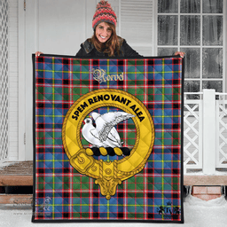 Scottish Norvel Clan Tartan Quilt - Crest Gold Style Scottish Plaid Tartan Plaid