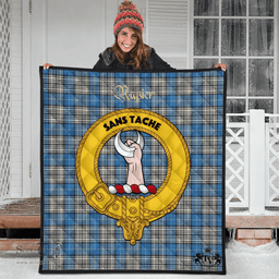 Scottish Napier Ancient Clan Tartan Quilt - Crest Gold Style Scottish Plaid Tartan Plaid