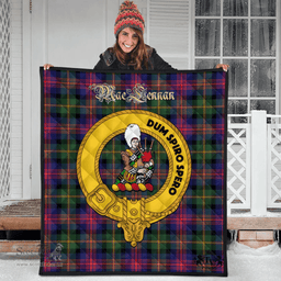 Scottish MacLennan Clan Tartan Quilt - Crest Gold Style Scottish Plaid Tartan Plaid