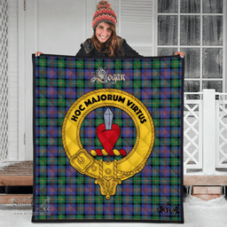 Scottish Logan Ancient Clan Tartan Quilt - Crest Gold Style Scottish Plaid Tartan Plaid