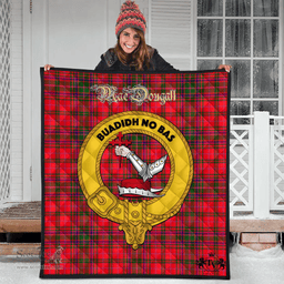 Scottish MacDougall Modern Clan Tartan Quilt - Crest Gold Style Scottish Plaid Tartan Plaid