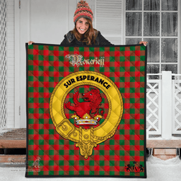 Scottish Moncrieff Clan Tartan Quilt - Crest Gold Style Scottish Plaid Tartan Plaid
