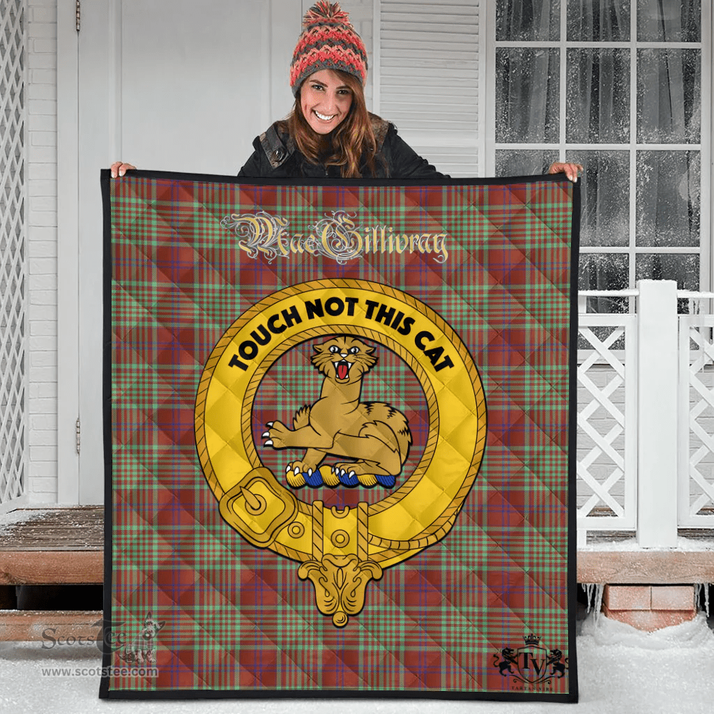Scottish MacGillivray Hunting Ancient Clan Tartan Quilt - Crest Gold Style Scottish Plaid Tartan Plaid
