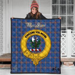 Scottish MacLaine of Loch Buie Hunting Ancient Clan Tartan Quilt - Crest Gold Style Scottish Plaid Tartan Plaid