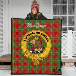 Scottish MacGregor Modern Clan Tartan Quilt - Crest Gold Style Scottish Plaid Tartan Plaid
