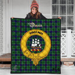 Scottish Duncan Modern Clan Tartan Quilt - Crest Gold Style Scottish Plaid Tartan Plaid