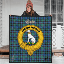 Scottish Hunter Ancient Clan Tartan Quilt - Crest Gold Style Scottish Plaid Tartan Plaid
