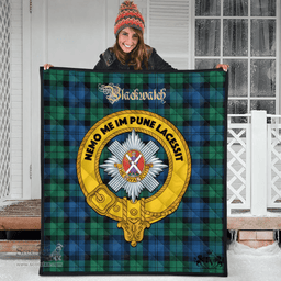 Scottish Blackwatch Ancient Clan Tartan Quilt - Crest Gold Style Scottish Plaid Tartan Plaid