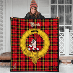 Scottish Brodie Modern Clan Tartan Quilt - Crest Gold Style Scottish Plaid Tartan Plaid