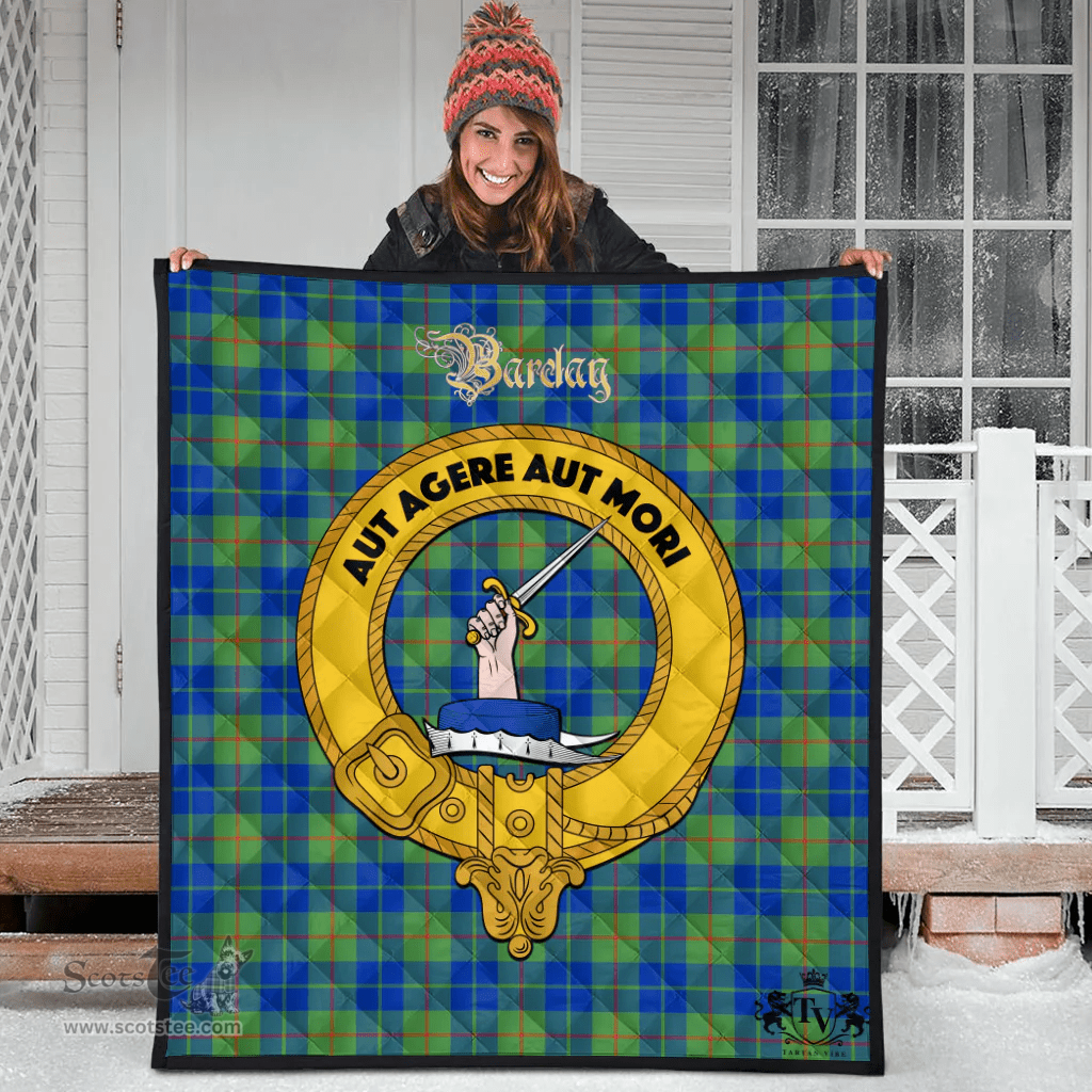 Scottish Barclay Hunting Ancient Clan Tartan Quilt - Crest Gold Style Scottish Plaid Tartan Plaid