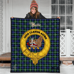 Scottish Baillie Modern Clan Tartan Quilt - Crest Gold Style Scottish Plaid Tartan Plaid