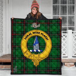 Scottish Ged Clan Tartan Quilt - Crest Gold Style Scottish Plaid Tartan Plaid