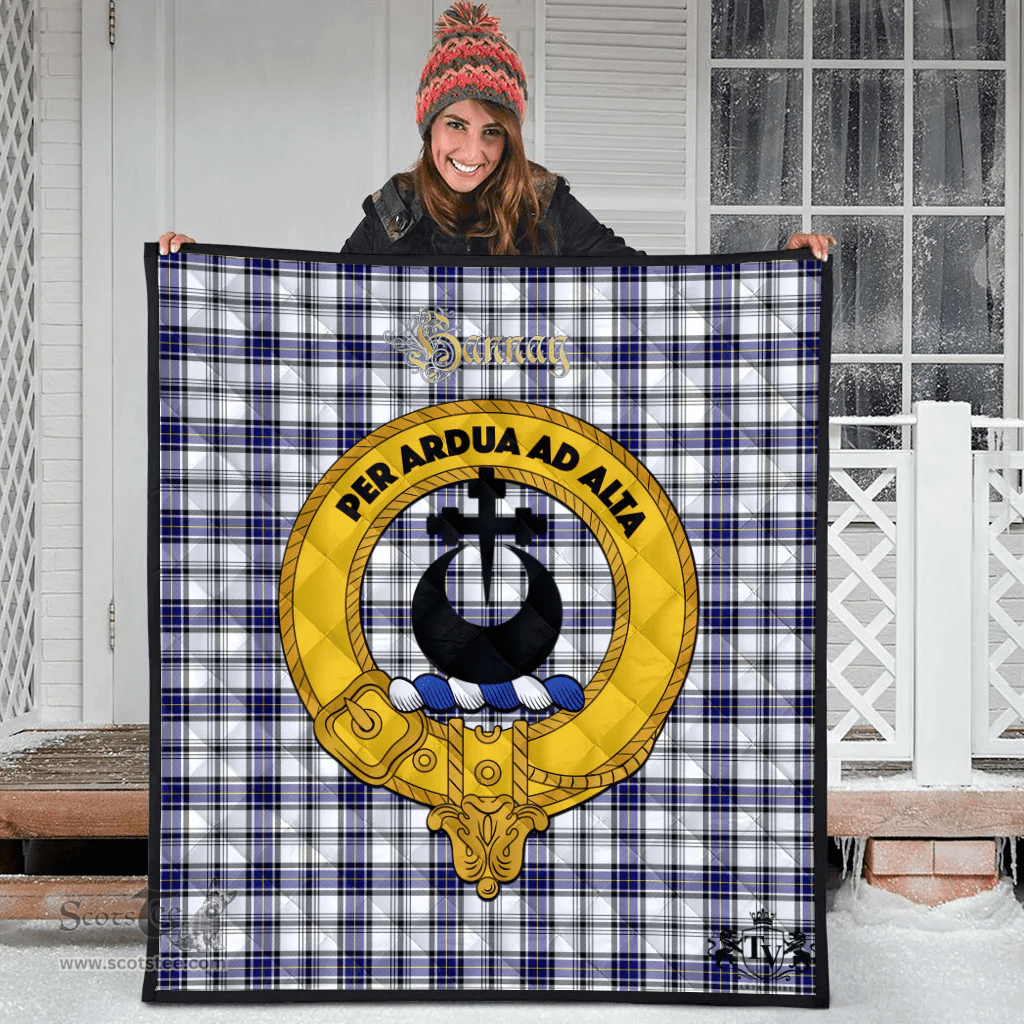 Scottish Hannay Modern Clan Tartan Quilt - Crest Gold Style Scottish Plaid Tartan Plaid