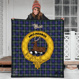 Scottish Baird Modern Clan Tartan Quilt - Crest Gold Style Scottish Plaid Tartan Plaid