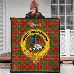 Scottish Burnett Ancient Clan Tartan Quilt - Crest Gold Style Scottish Plaid Tartan Plaid