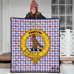 Scottish Boswell Modern Clan Tartan Quilt - Crest Gold Style Scottish Plaid Tartan Plaid
