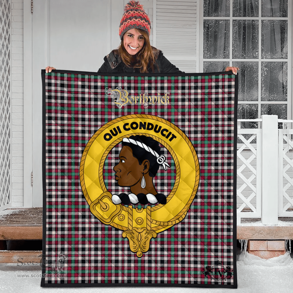 Scottish Borthwick Dress Ancient Clan Tartan Quilt - Crest Gold Style Scottish Plaid Tartan Plaid