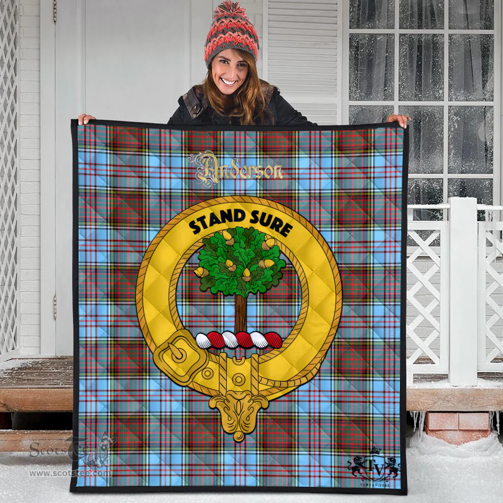 Scottish Anderson Ancient Clan Tartan Quilt - Crest Gold Style Scottish Plaid Tartan Plaid