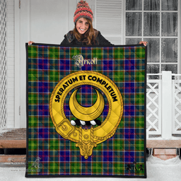 Scottish Arnott Clan Tartan Quilt - Crest Gold Style Scottish Plaid Tartan Plaid