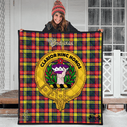 Scottish Buchanan Modern Clan Tartan Quilt - Crest Gold Style Scottish Plaid Tartan Plaid