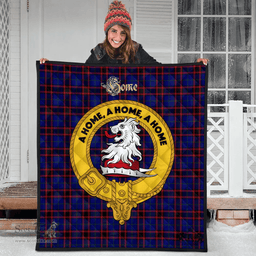 Scottish Home Modern Clan Tartan Quilt - Crest Gold Style Scottish Plaid Tartan Plaid